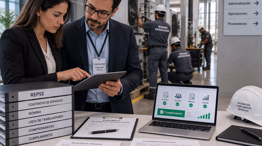 REPSE y subcontratación ante revisiones del IMSS en servicios especializados